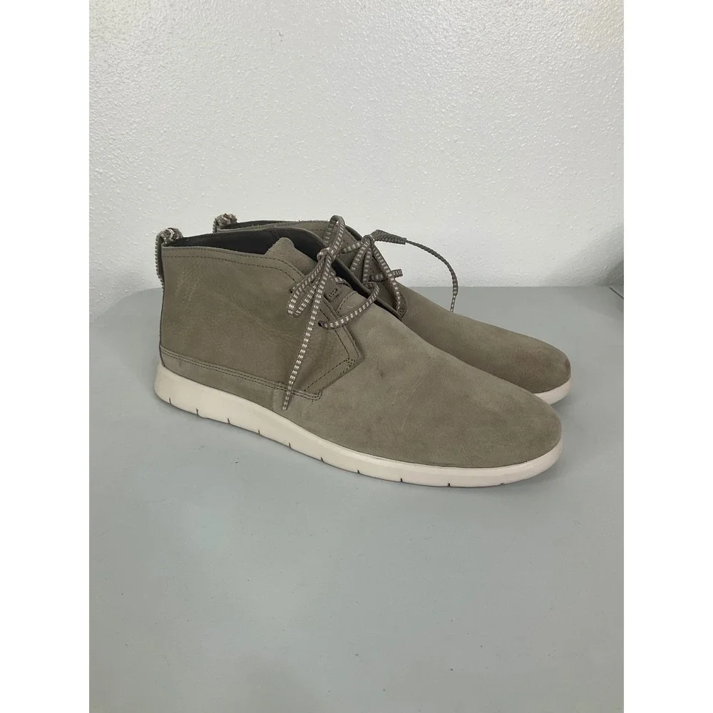 UGG Pismo Chukka Waterproof Taupe Nubuck Leather Boots Mens 11.5 1094358